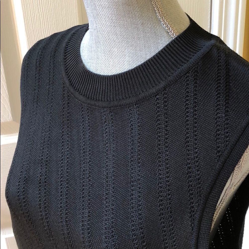 Black Sweater Tank - Picture 2 of 5